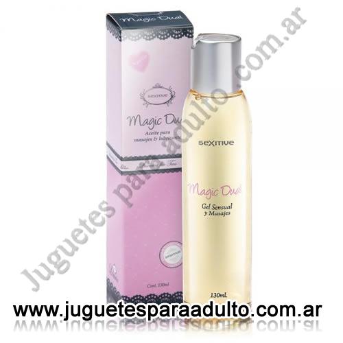 ACEITES Y LUBRICANTES, Lubricantes sexitive, Magic Dual - Aceite para masajes & Lubricantes. Aroma: Caramelo 100ml Aceites y lubricantes, Lubricantes sexitive, Magic Dual - Aceite para masajes & Lubricantes. Aroma: Caramelo 100ml